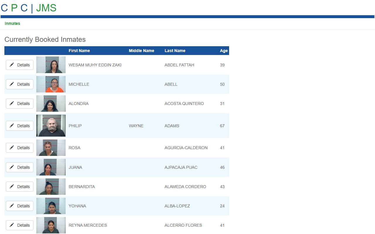 Grayson County inmate search CPC JMS jail roster