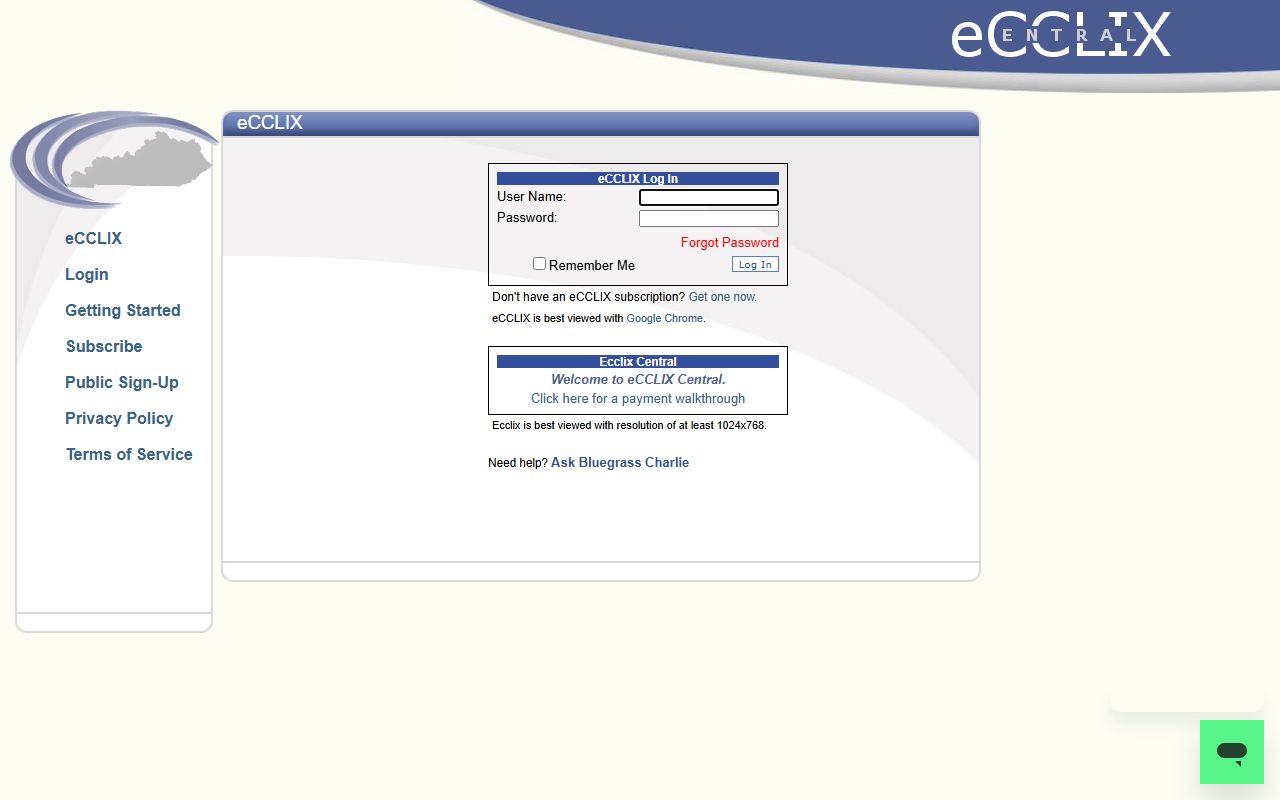 Grayson County marriage records eCCLIX login page